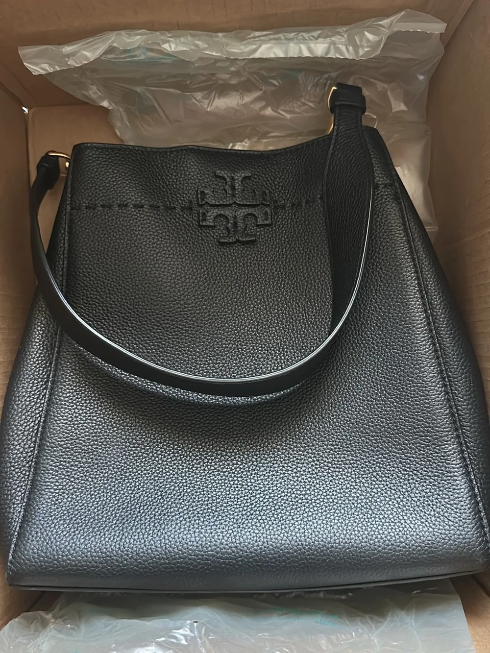 Tory Burch classic pebbled