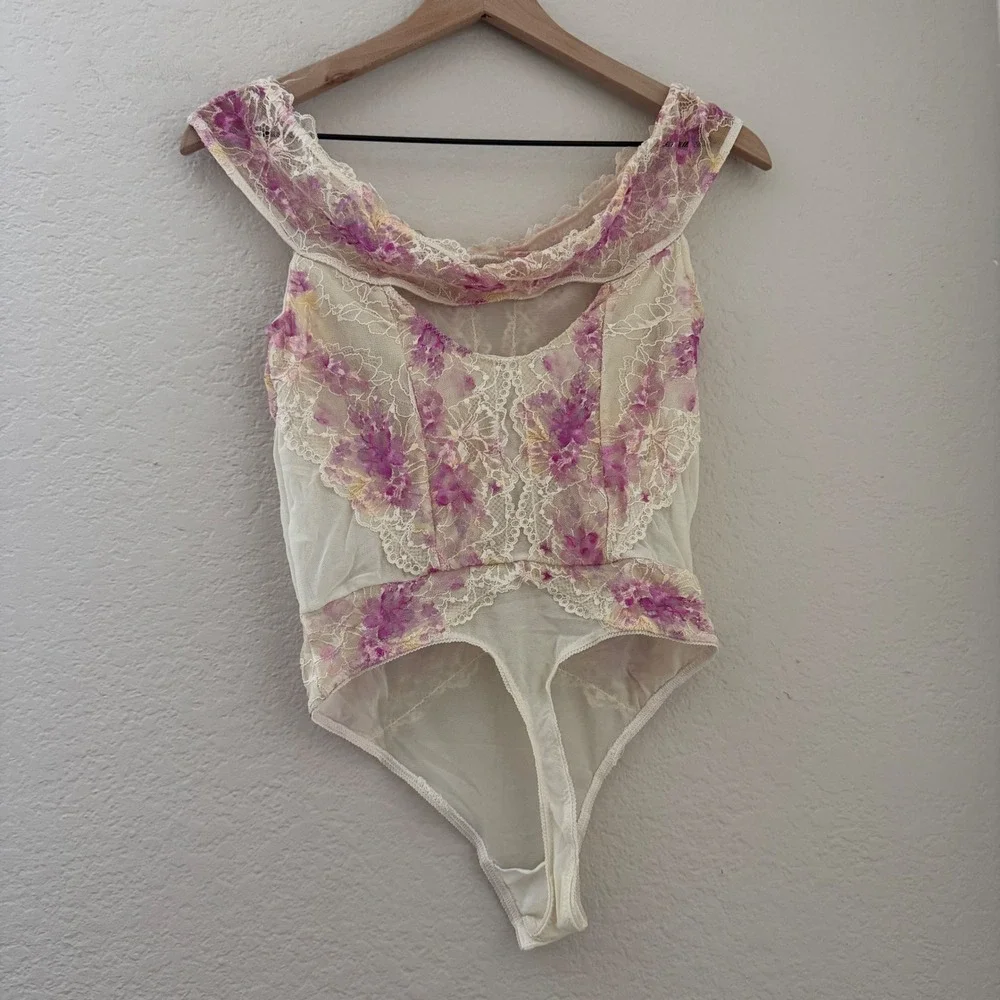 Free People floral lace