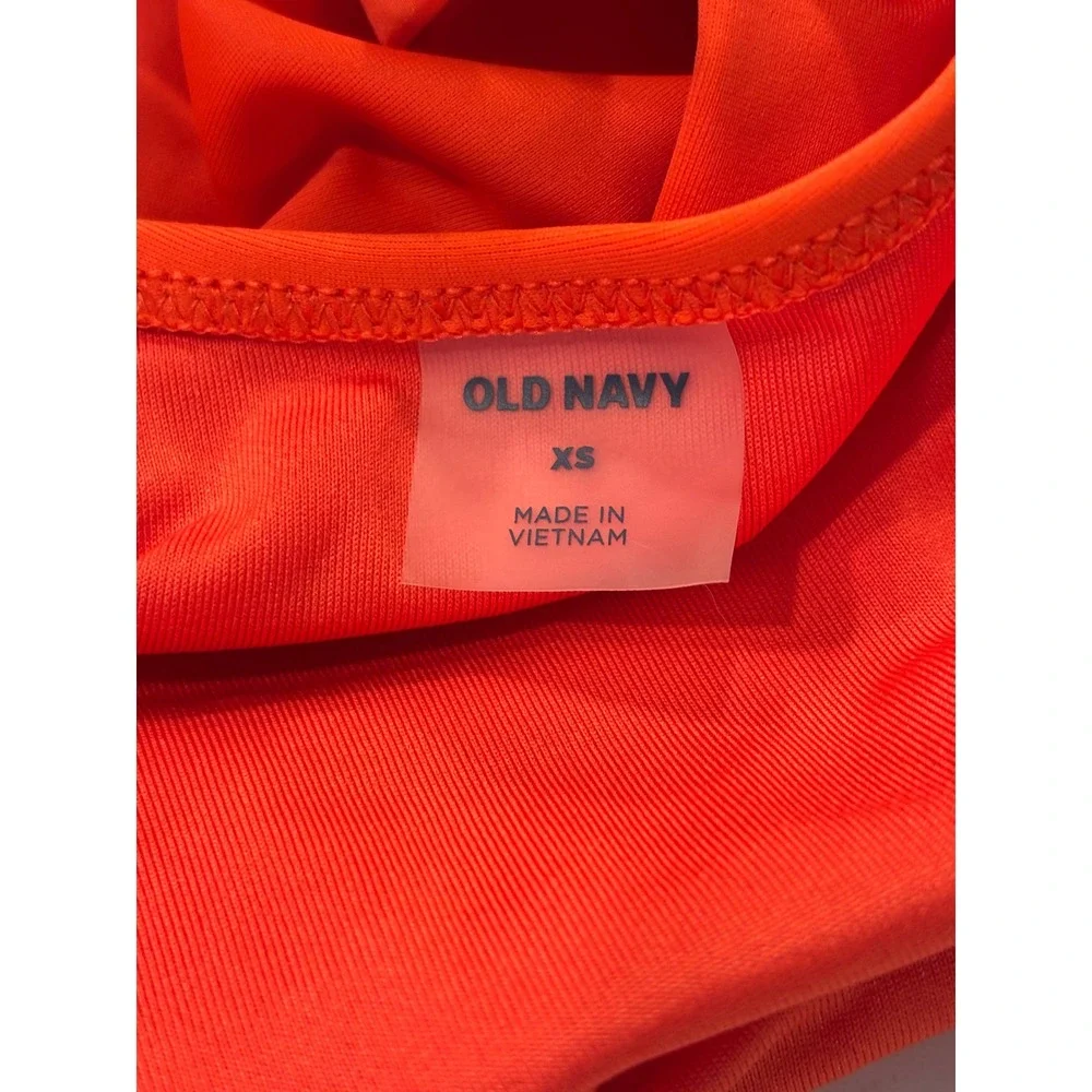 Old Navy XS One Piece Swimsuit Womens Orange EUC