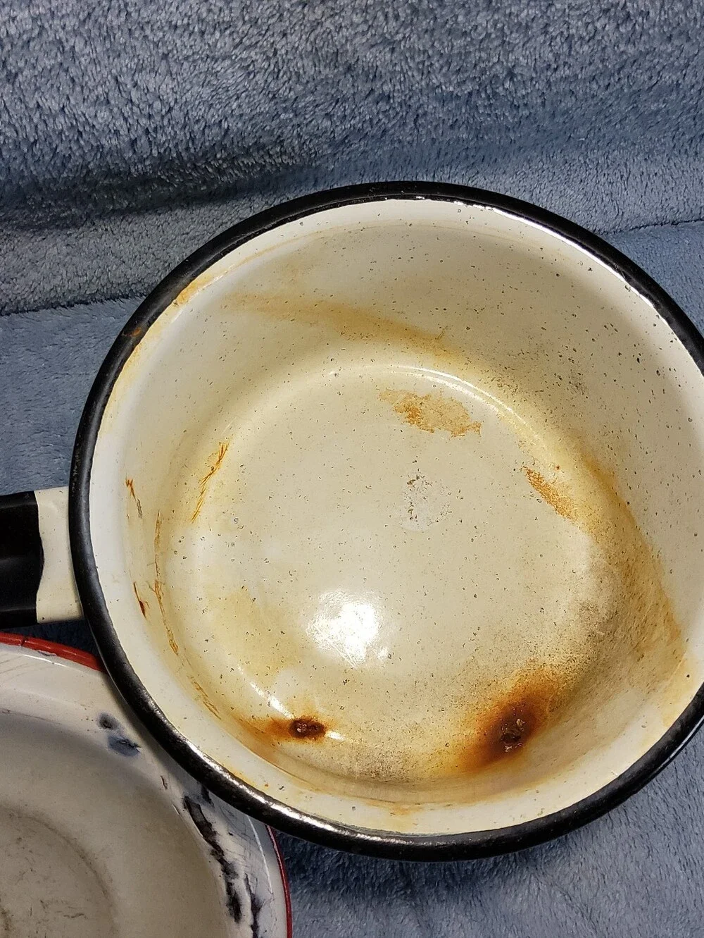 Enamelware vintage saucepan