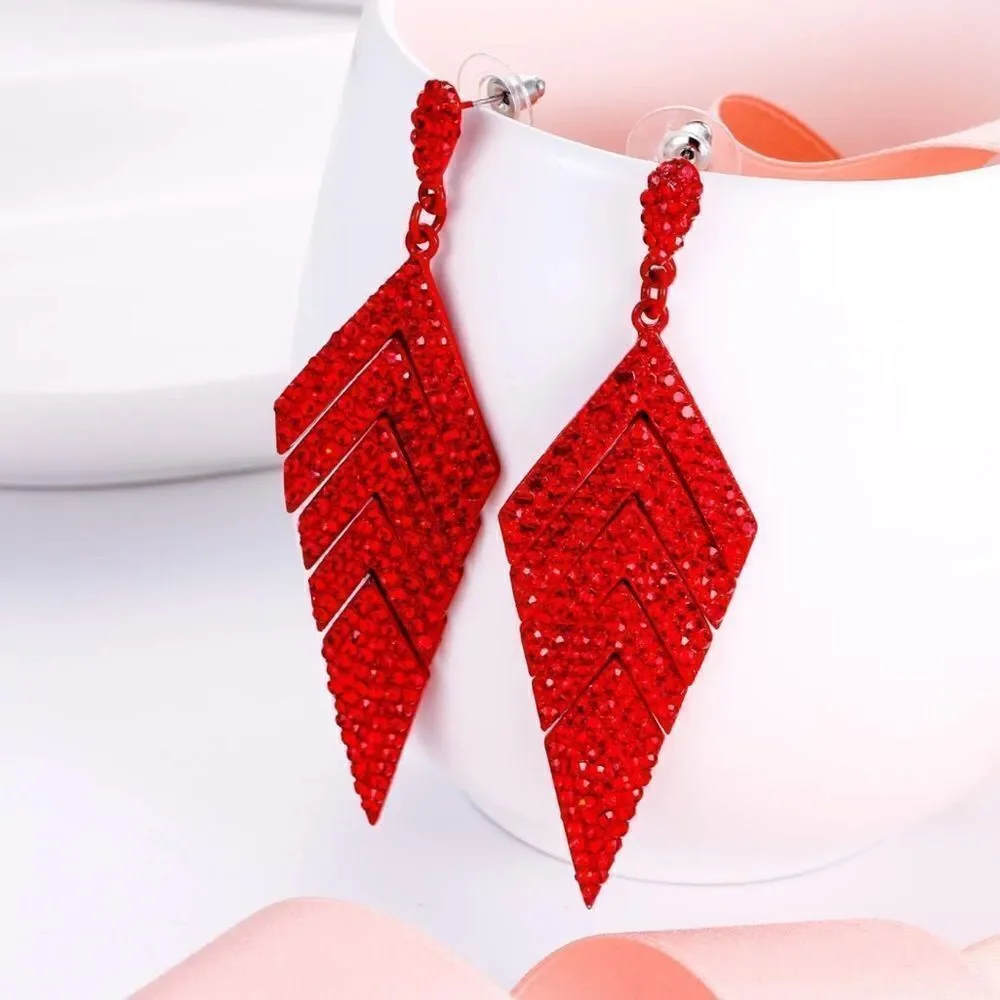 BijouStudios Earrings red tone