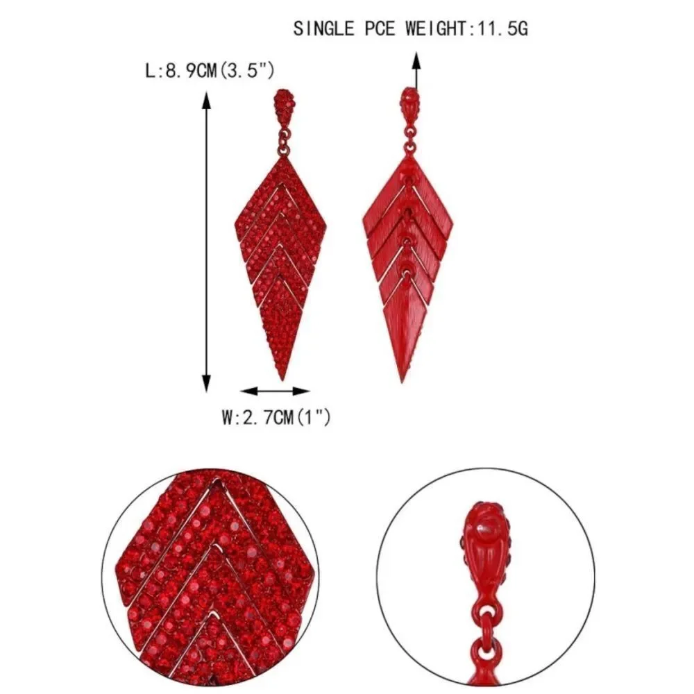 BijouStudios Earrings red tone