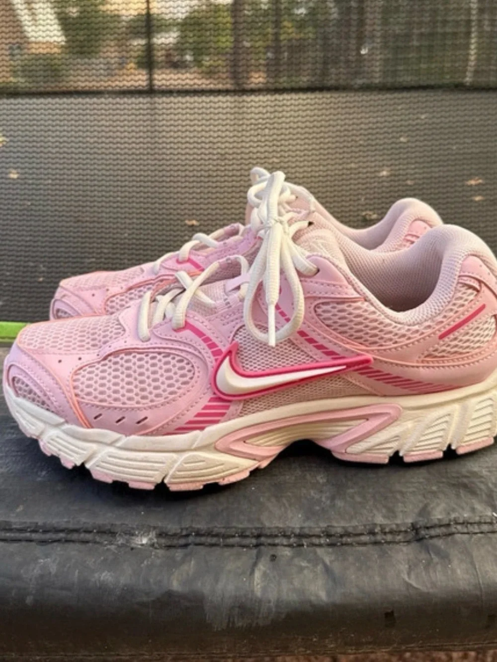 Nike Pink Girls' Athletic Sneakers - Light Pink/Hot Pink