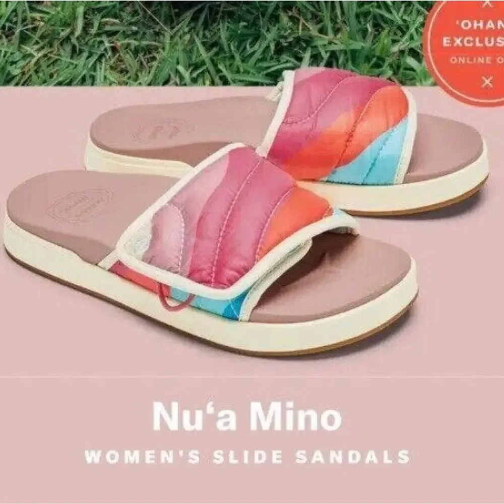 OluKai- Nu‘a MINO Slides  ($120 Retail) Size Us Women‎ 11 NEW