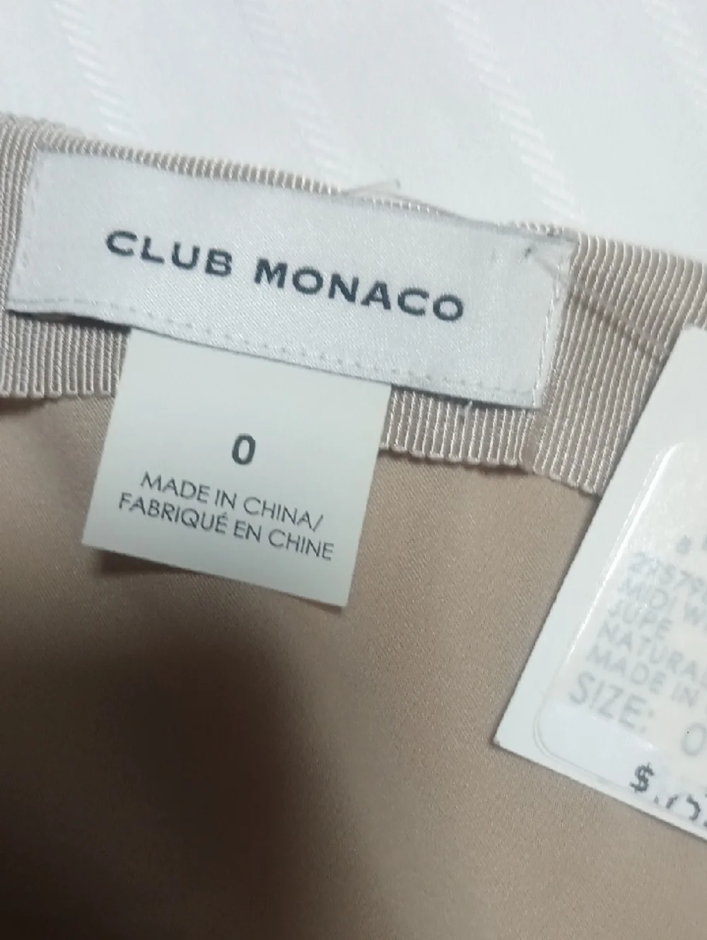 Club Monaco refined cream