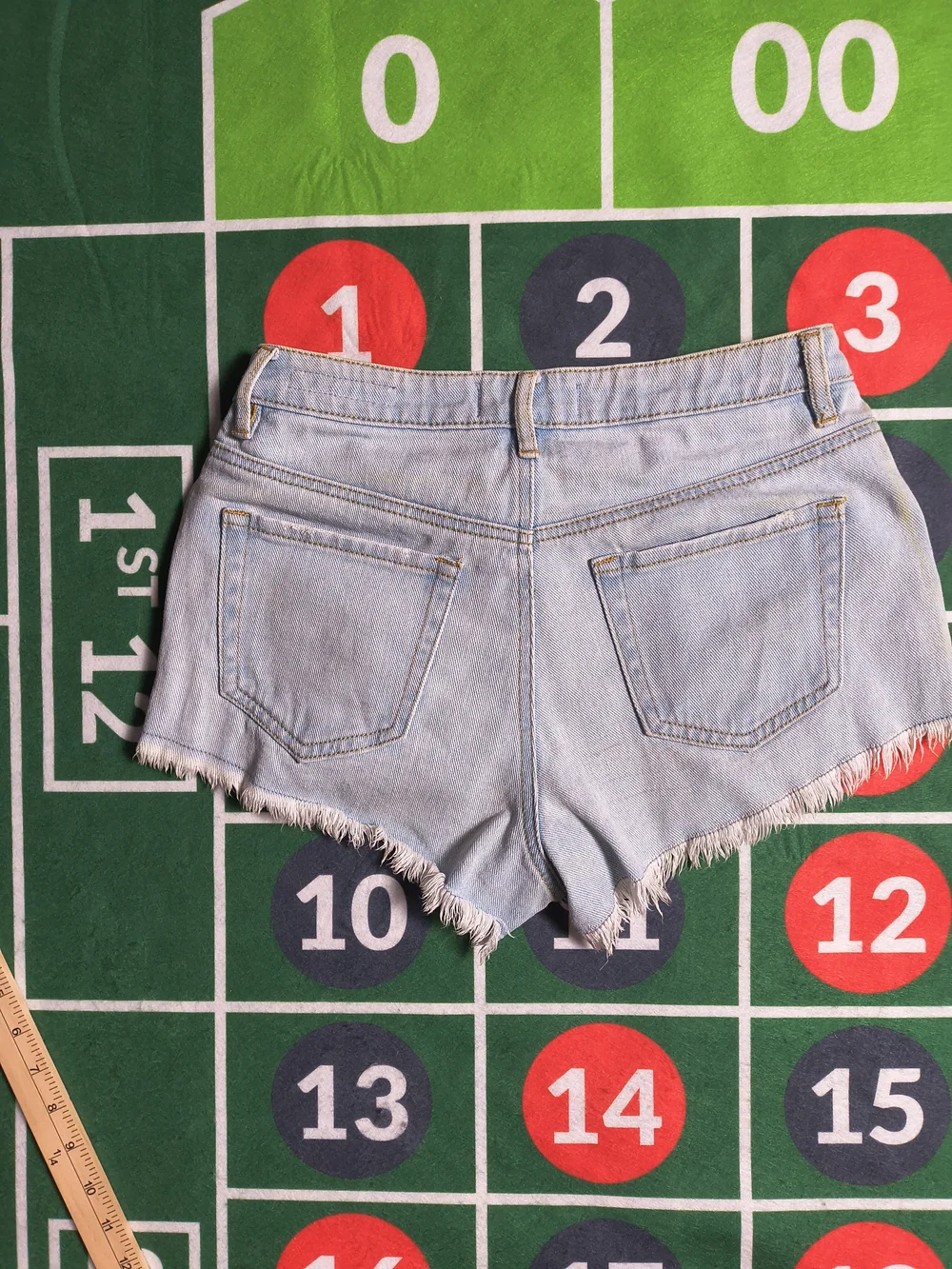 PacSun High Rise Festival Short Women's 25 Light Wash Distressed Denim Shorts