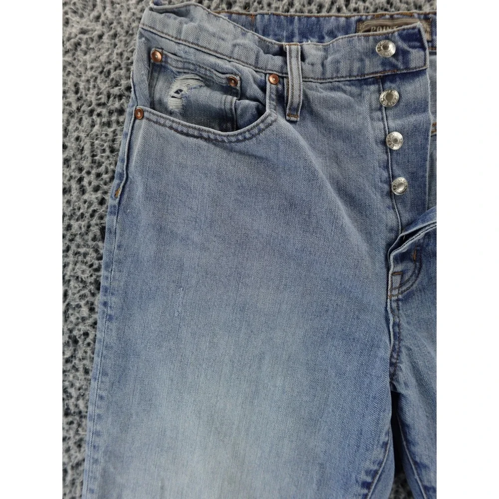 J Crew Point Sur Jeans Womens 30x26 Slouchy Boyfriend Button Fly ‎ Distressed
