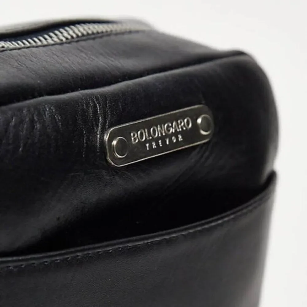 Bolongaro‎ Trevor Men's Matte Leather Skull Crossbody Bag Adjsutable Strap $209
