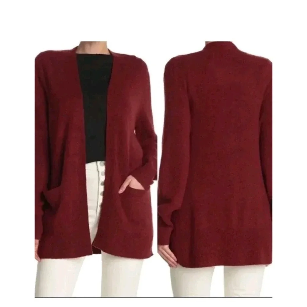 Madewell Women's Small Ryder Wool‎ Blend Long Sleeve Open Front Cardigan Sweater