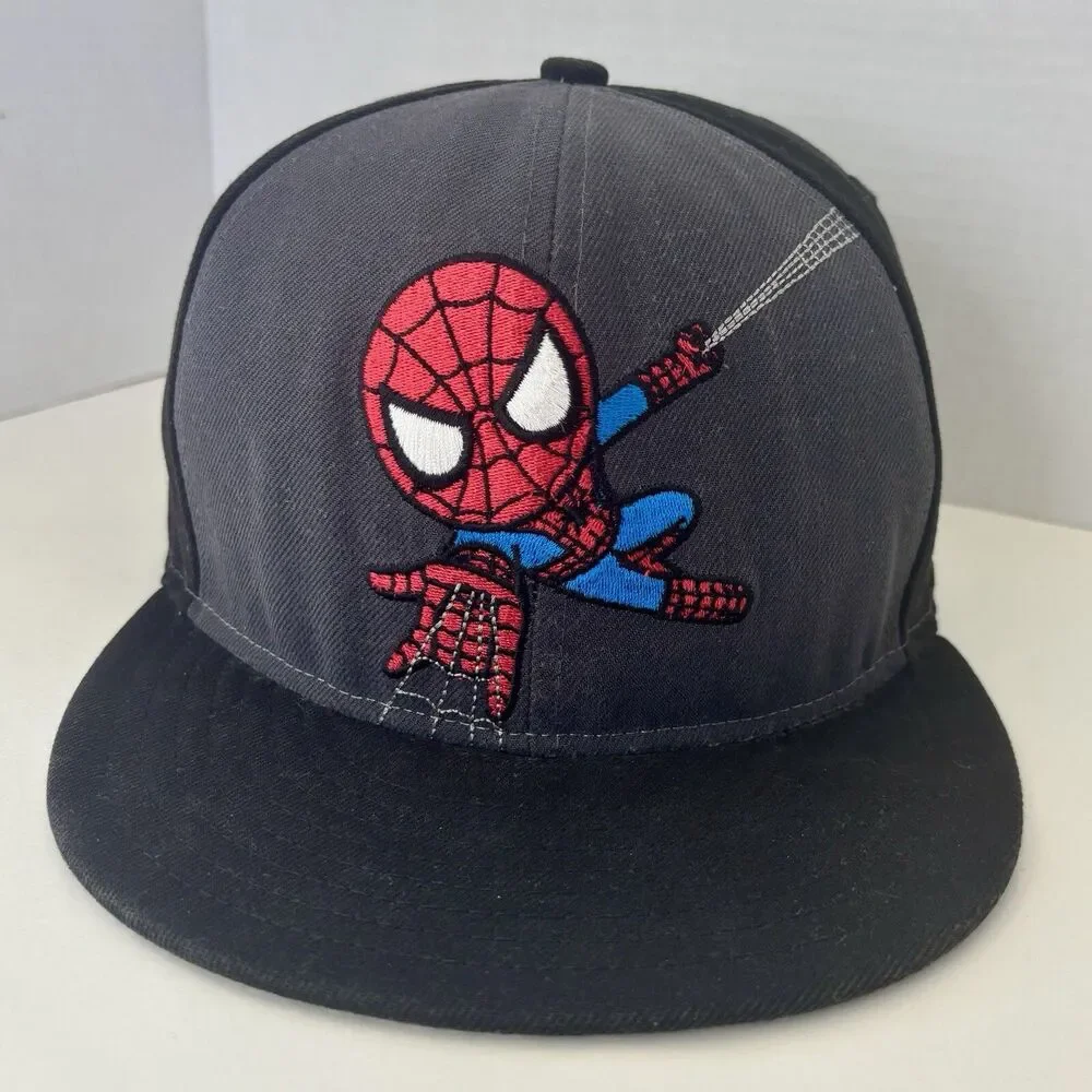 New Era Tokidoki Spider-Man Marvel 59fifty Fitted‎ Hat 7 1/2 Simone Legno Black