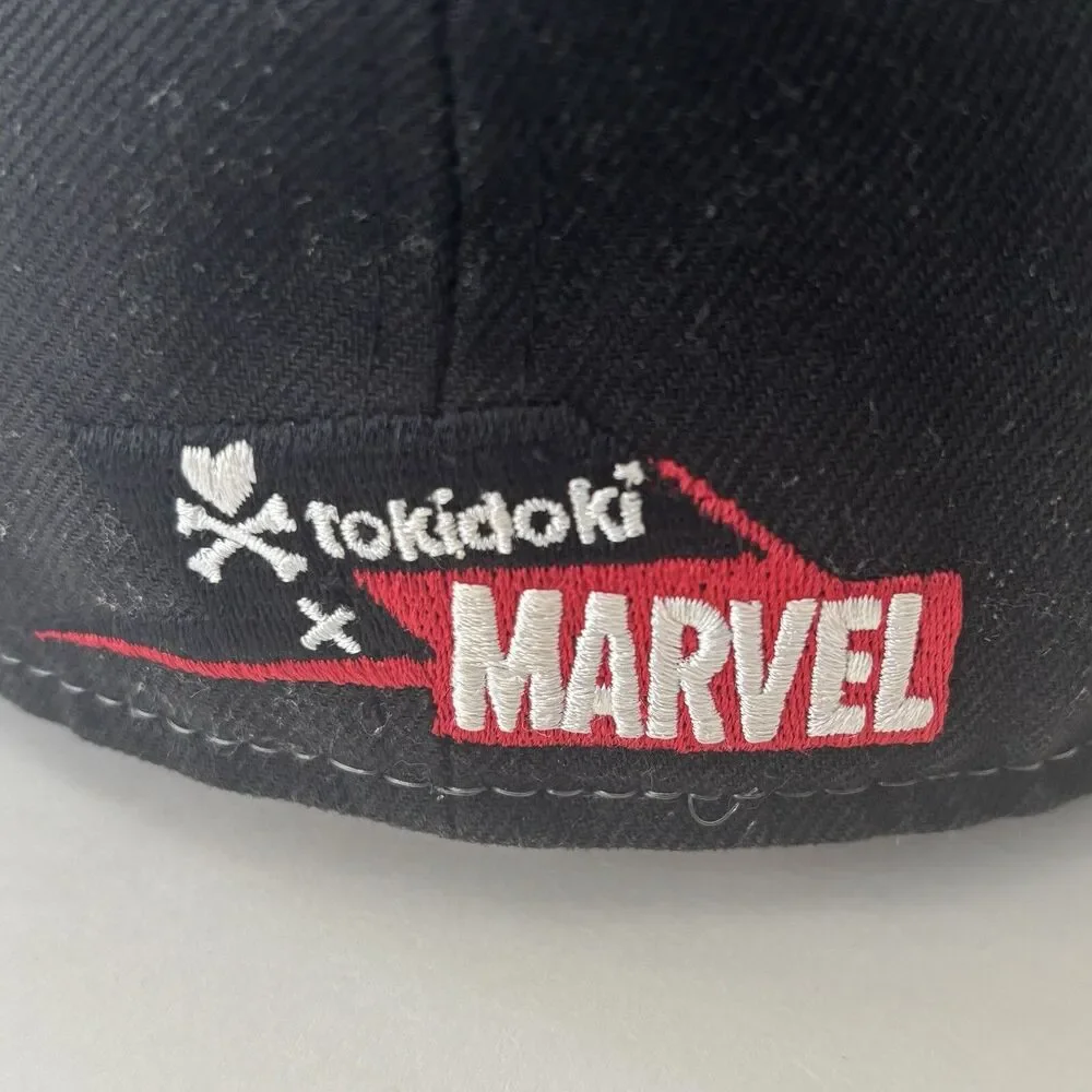 New Era Tokidoki Spider-Man Marvel 59fifty Fitted‎ Hat 7 1/2 Simone Legno Black