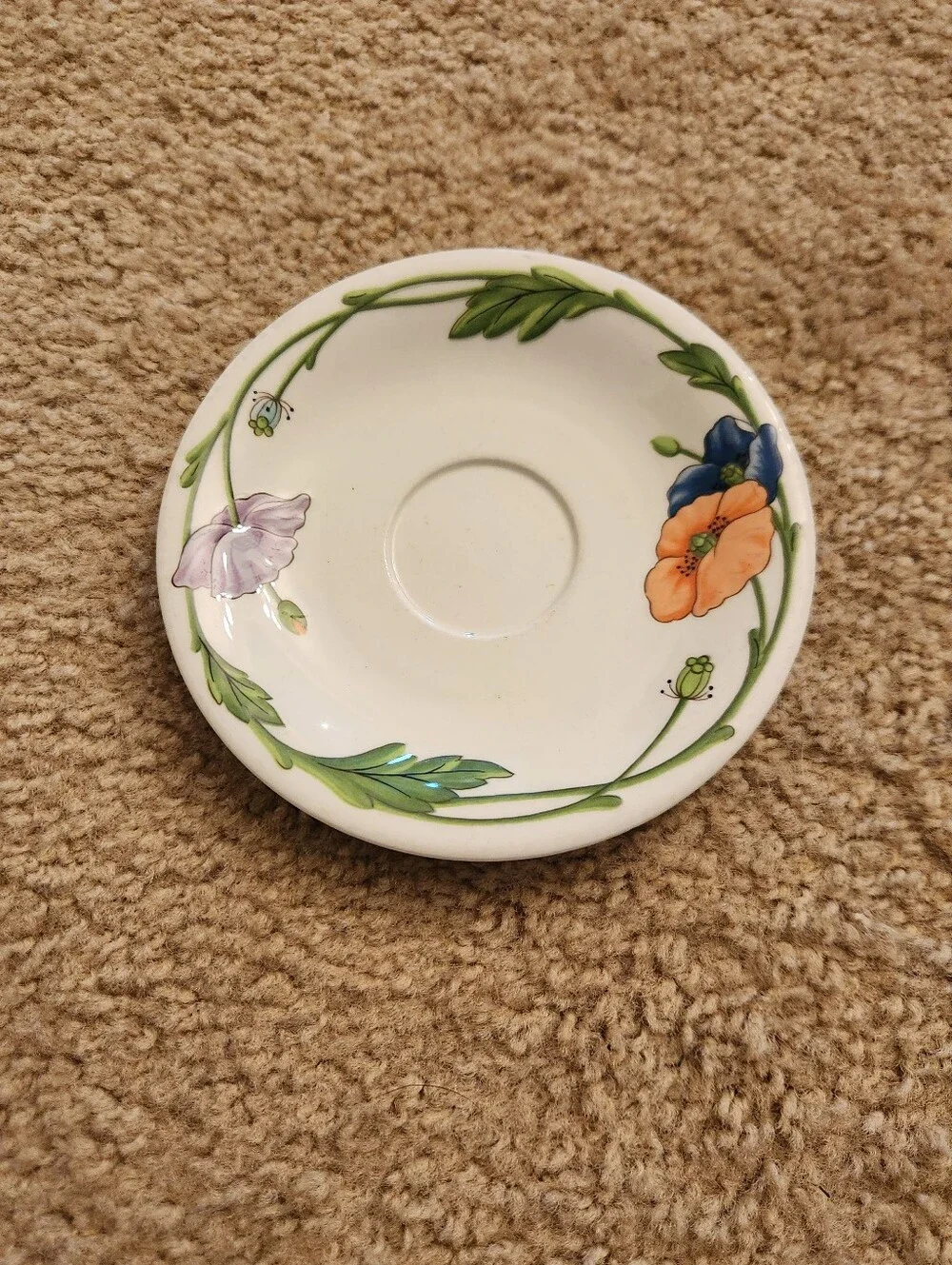 Villeroy & Boch Amapola Poppy 1748 Vintage Porcelain GERMANY‎ Saucer