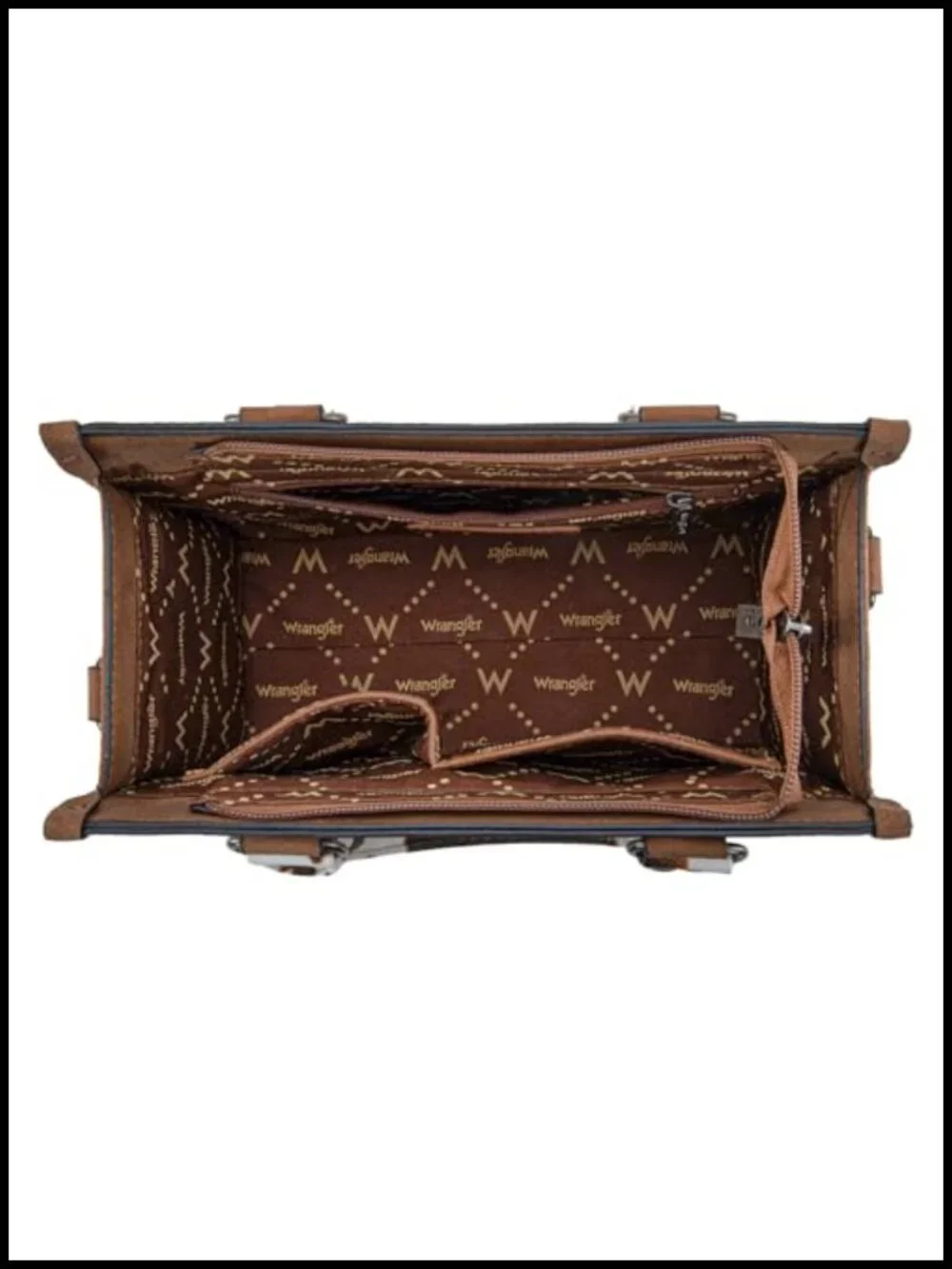 Faux Leather Cow Print Tote Bag with Whipstitch Details