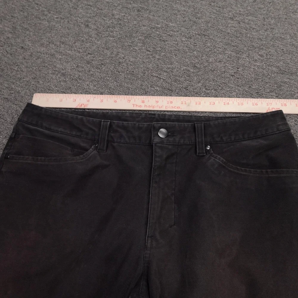 Lululemon Pants Mens 34x33 Black ABC Utilitech Slim Fit Stretch 5 Pocket Chino