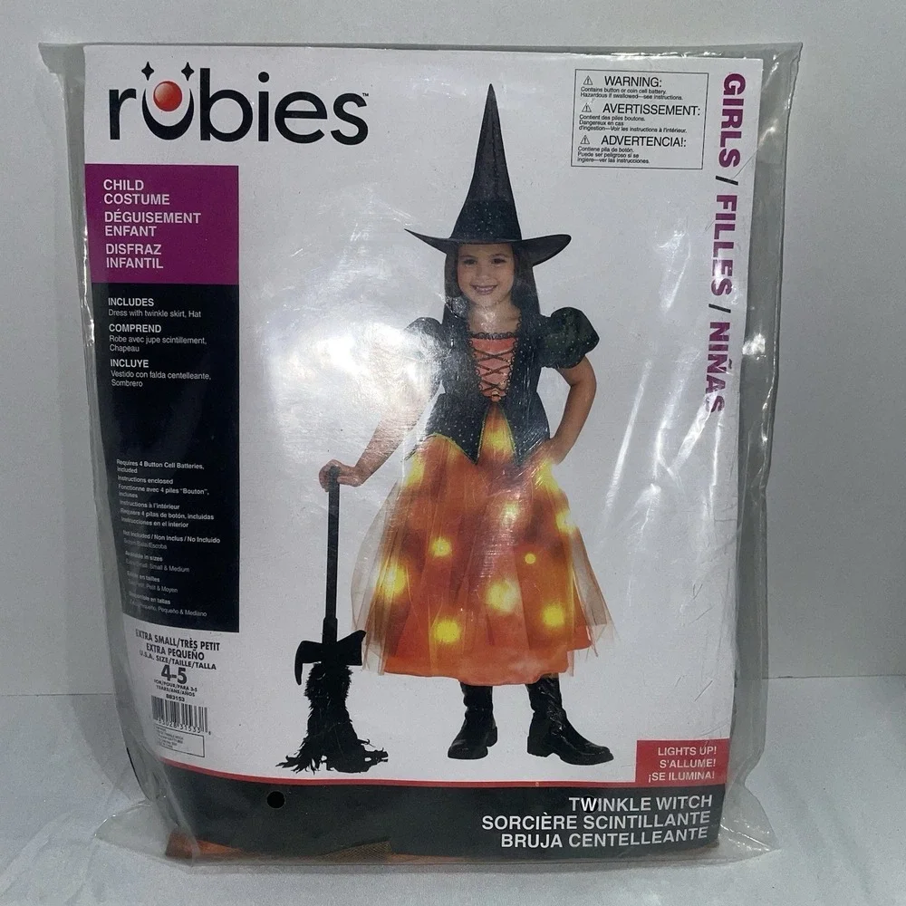 Light Up Twinkle Witch Girl's Costume- Halloween‎