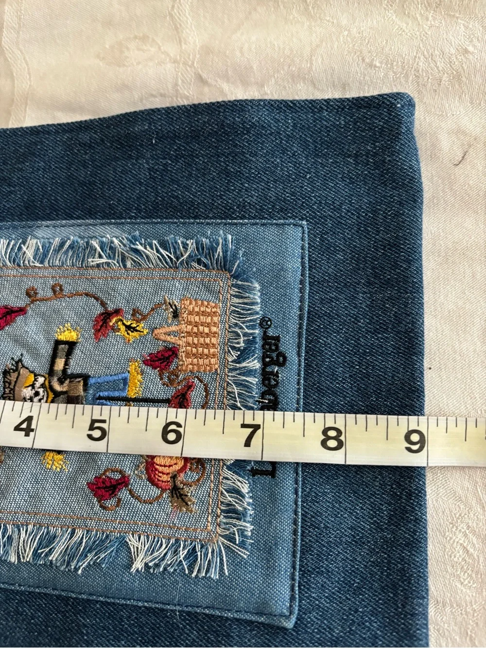 Longaberger denim tote
