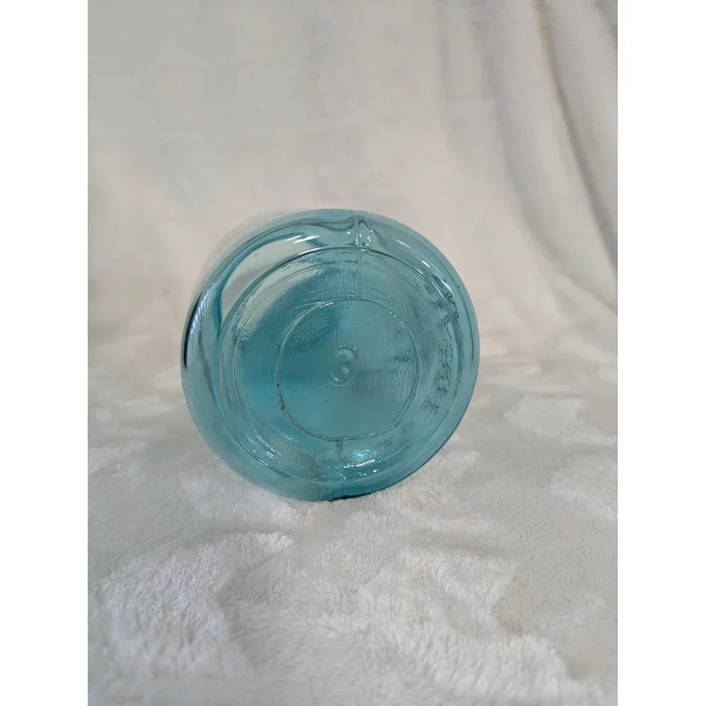 Vintage Ball Perfect Mason Blue Quart Mason #3 Jar 1923-1933