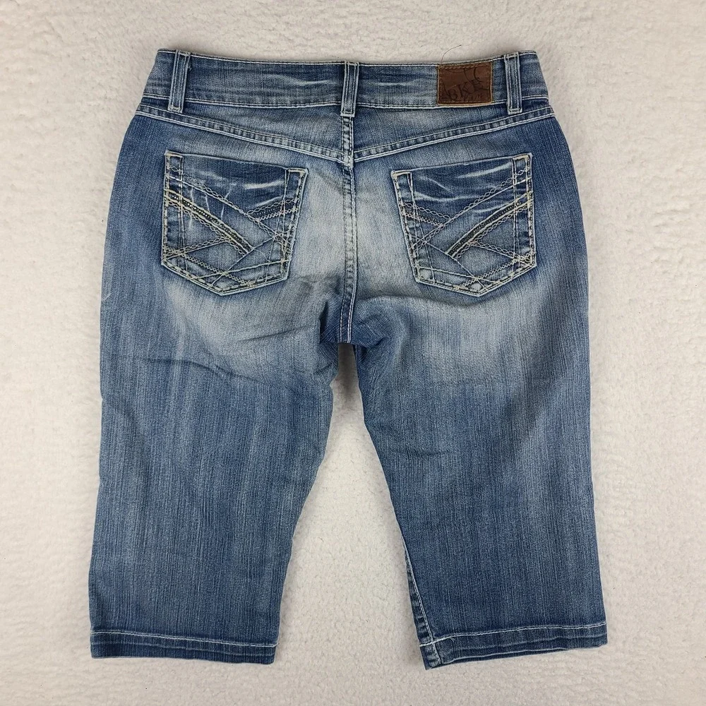 Buckle denim jeans