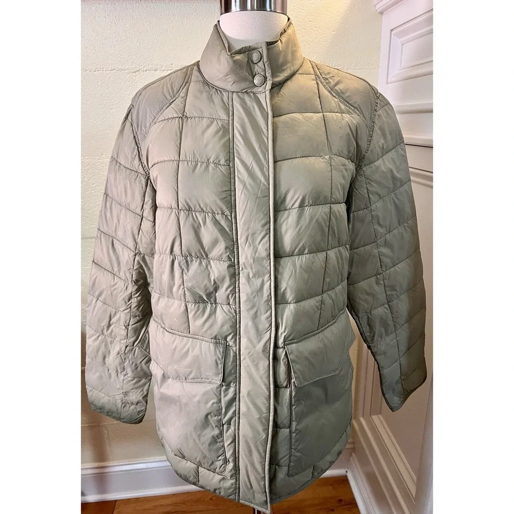 Women's‎ Grayers Paragon Quilted Featherweight Jacket Size M Slate Green