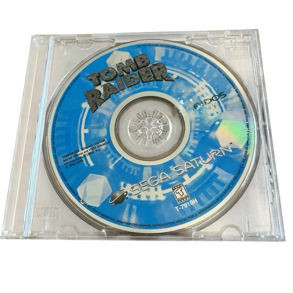Tomb Raider Sega Saturn 1996 Disc Only Authentic Tested Working Video Game