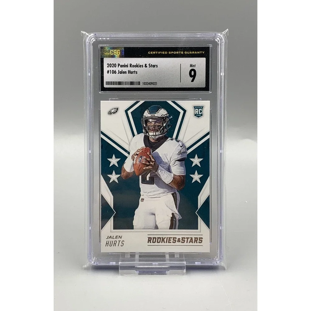 2020 Panini‎ Rookies & Stars Jalen Hurts RC #106 Philadelphia Eagles CSG 9 fly