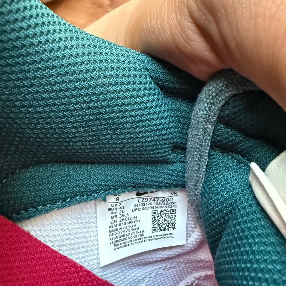 Nike shoe showing