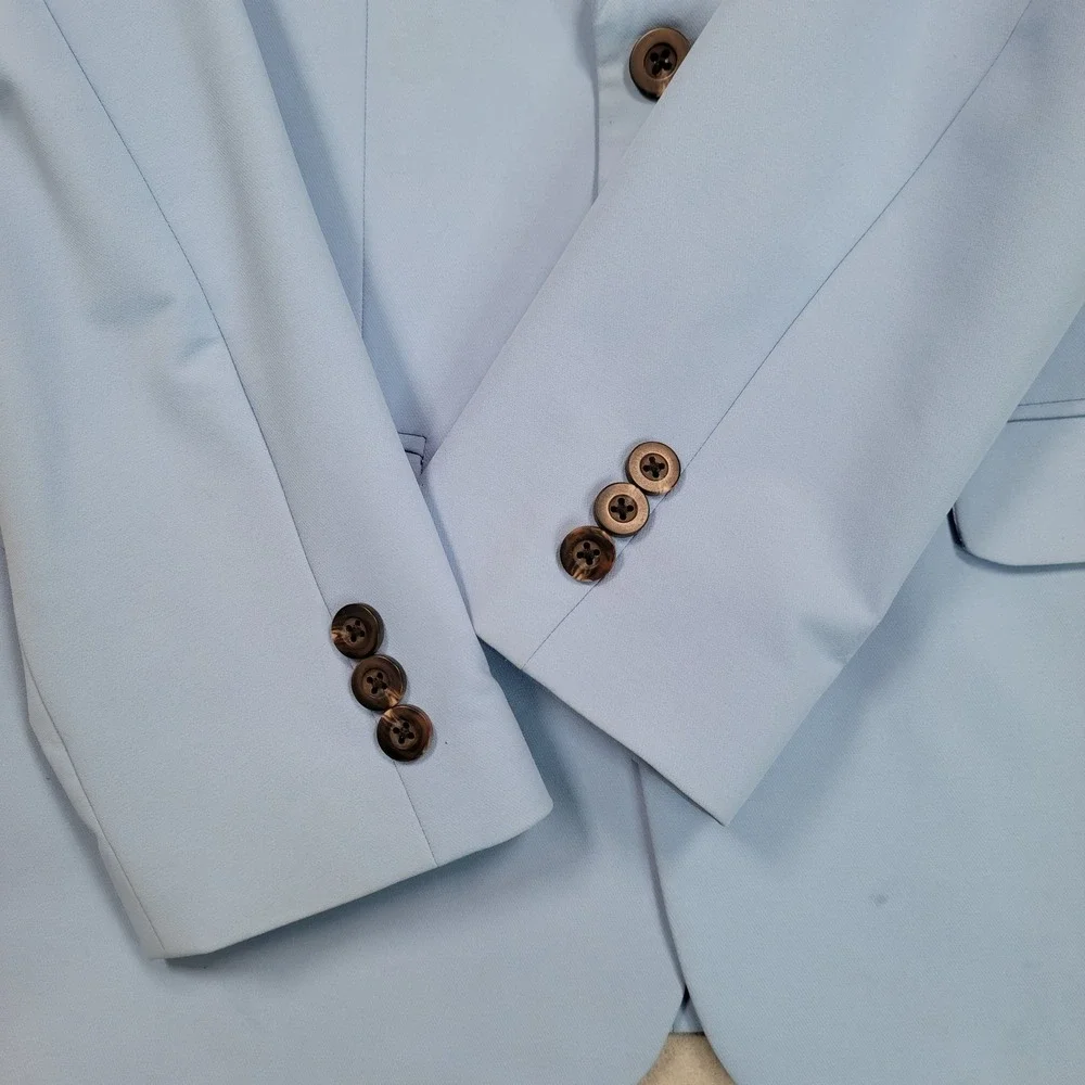 Izod Boys‎ Light Blue Regular Fit Blazer Jacket Size 14, Pre-Owned READ