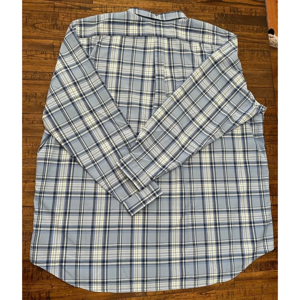 NWT $138 Polo Ralph Lauren 4XLT Pony Plaid‎ Performance Button Down Shirt Tall
