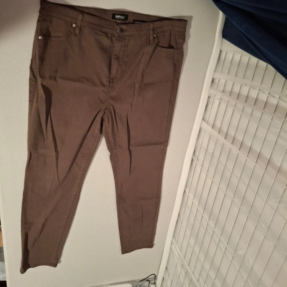Buffalo David Bitton Womens Brown Skinny Jeans Size 16/36 Tencel‎ Blend