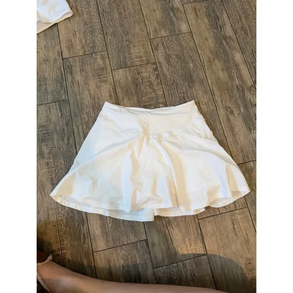 Free People Movement Skort Tennis Active Girly Skirt White Size XS