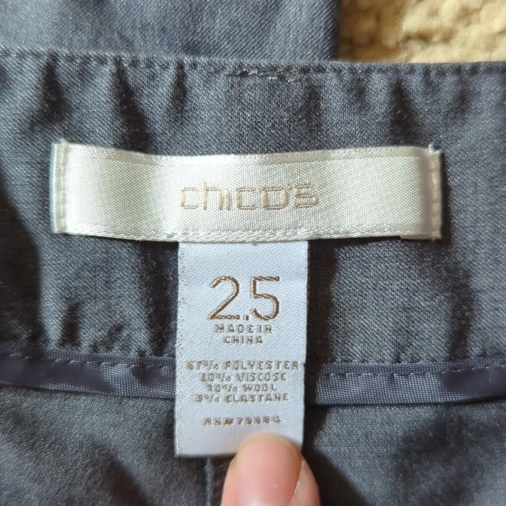 Chico's Gray Bootcut Business Professional Pants Size 14