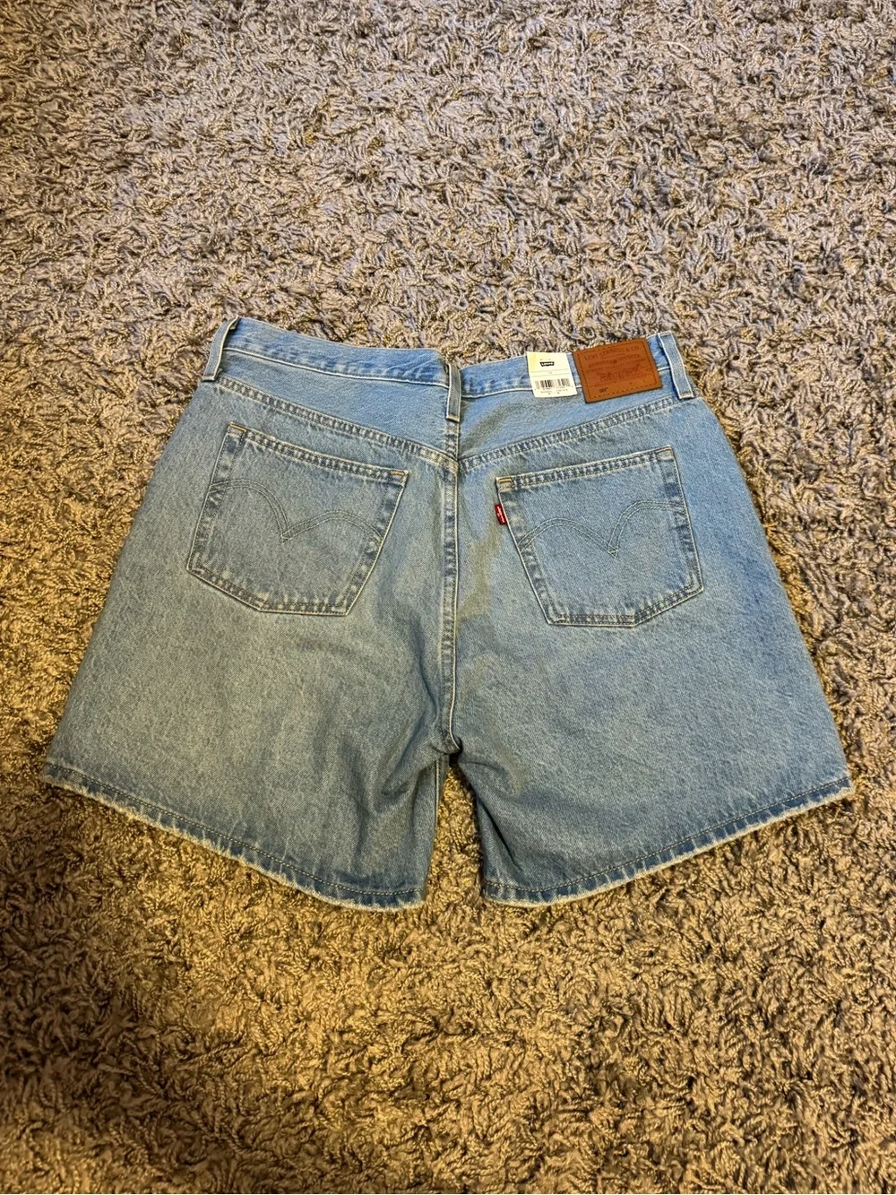 NWT Levi's 501 High Waist Mid Thigh Denim Shorts Size 33 in Luxor Last