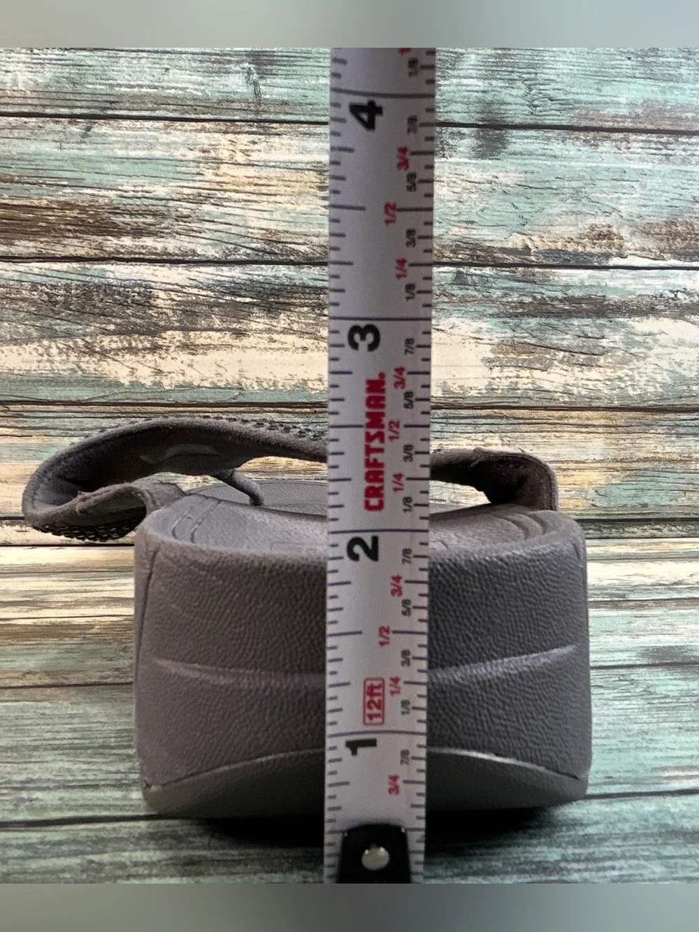 FITFLOP Lulu Flip Flop Sandals 7 Wedge Bling Summer Comfort Gray Crystals Suede