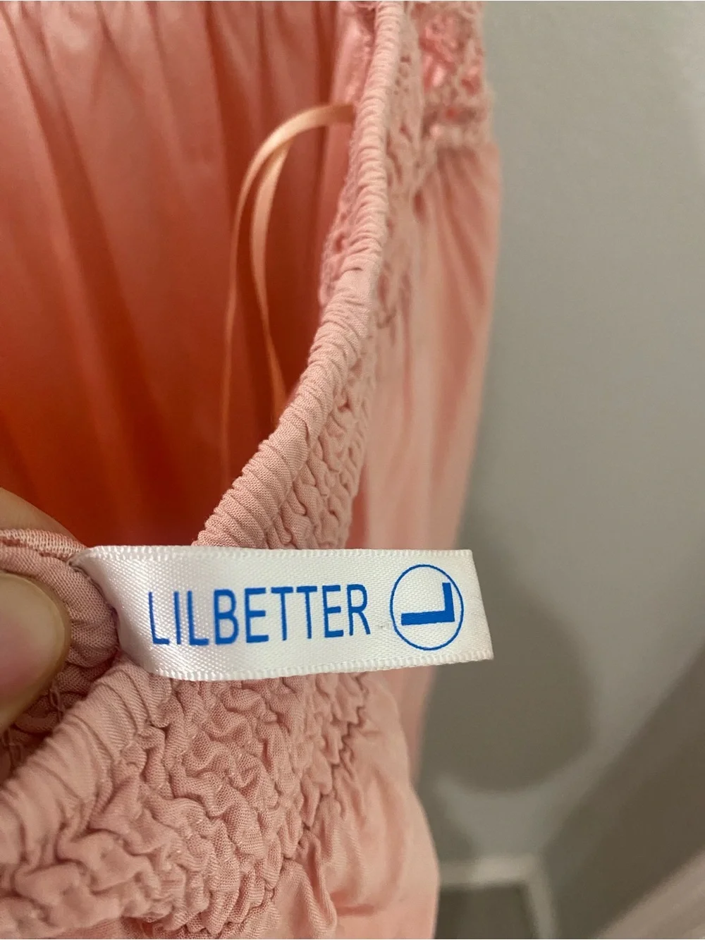 Lilbetter Pink Crochet Bodice Maxi Dress