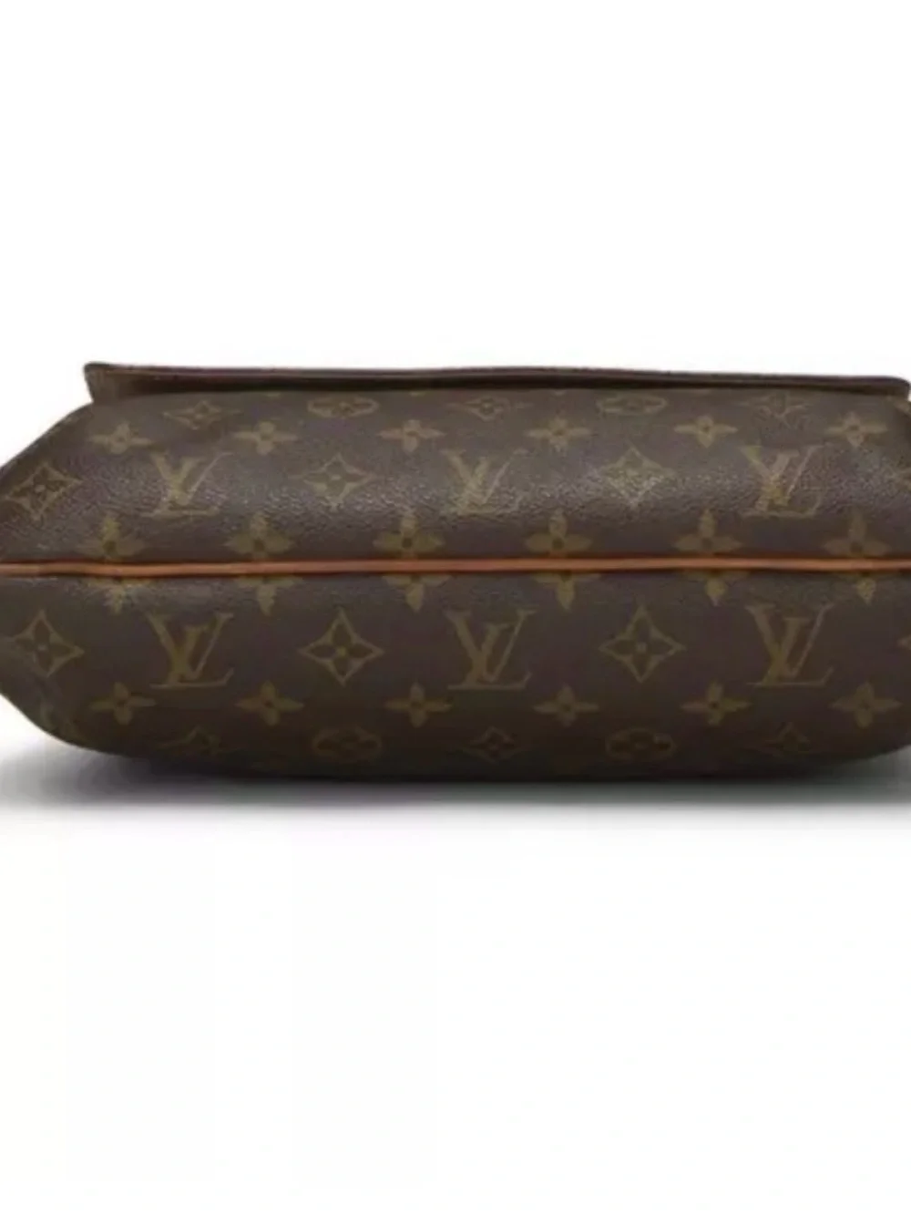 Louis Vuitton Brown Monogram Crossbody with Tan Strap