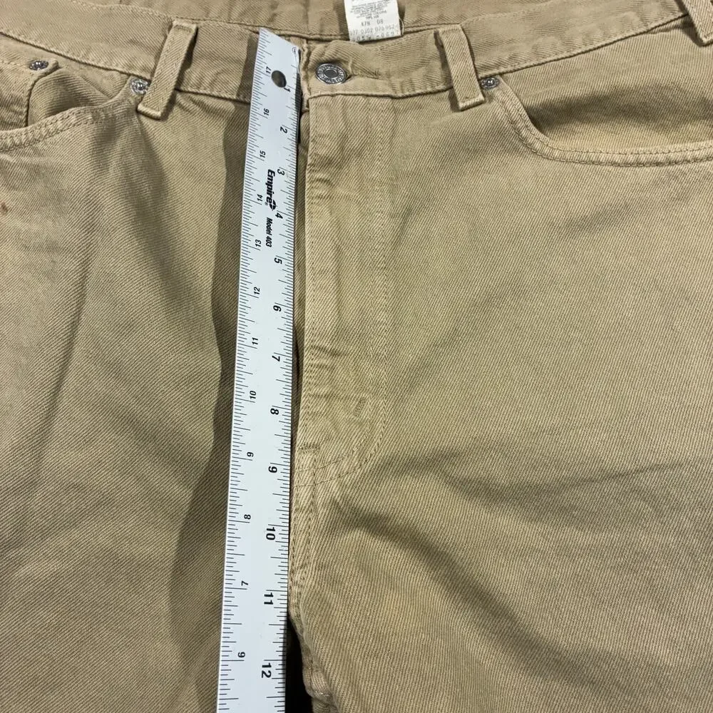 Vintage Levi's 550 Jeans Mens 38 x 32 Tan Beige Relaxed Fit Denim Tapered Y2k