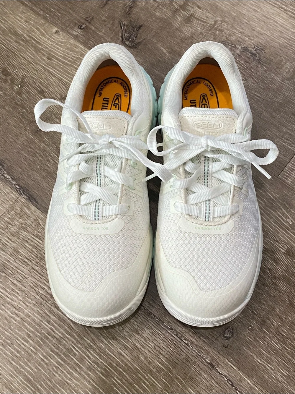 KEEN Utility Carbon Toe EH Work Shoes Women’s 7.5W White Safety Sneakers