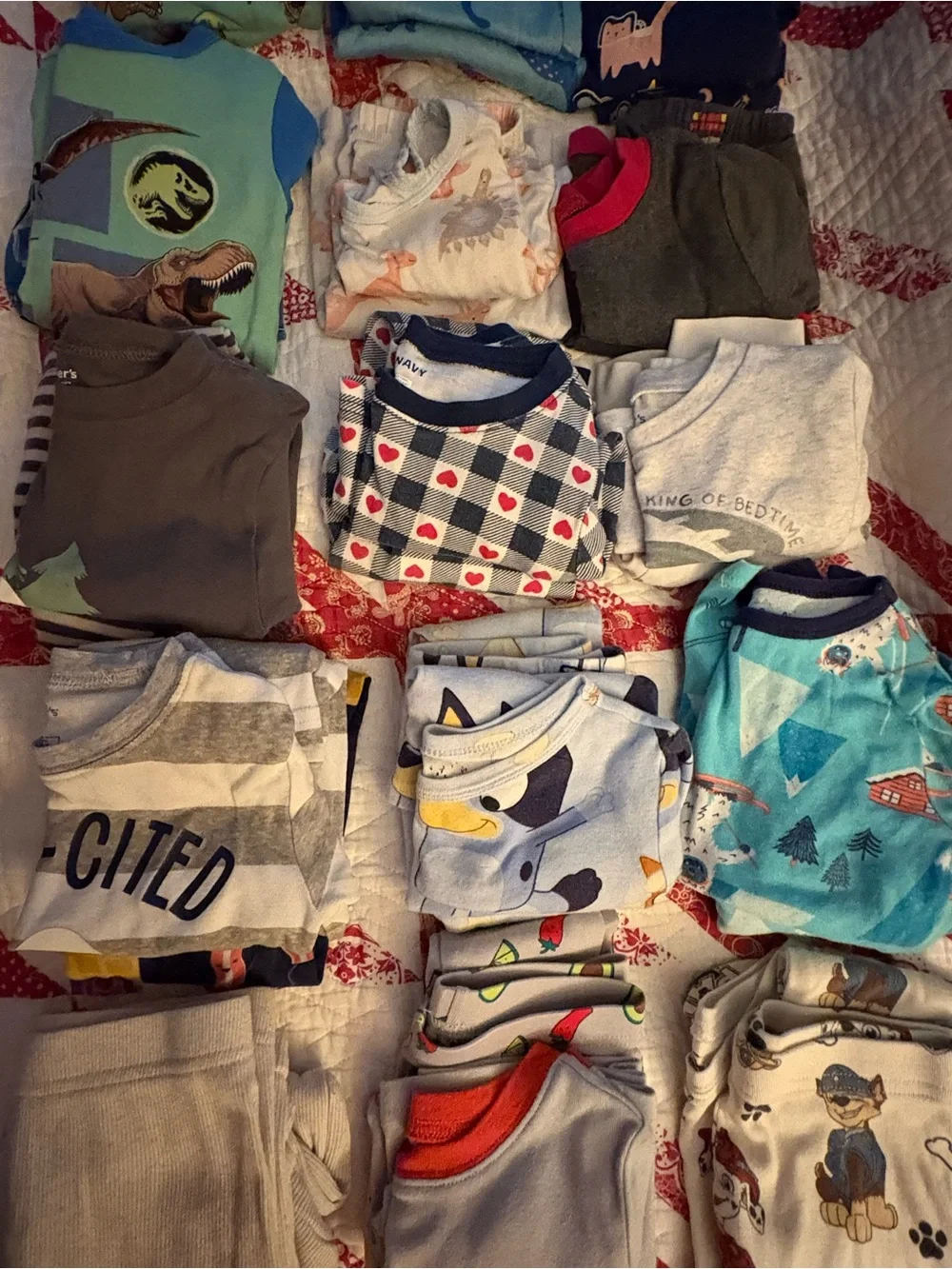 Lot of 16 Matching Sets of Boys’ 4T Pajamas