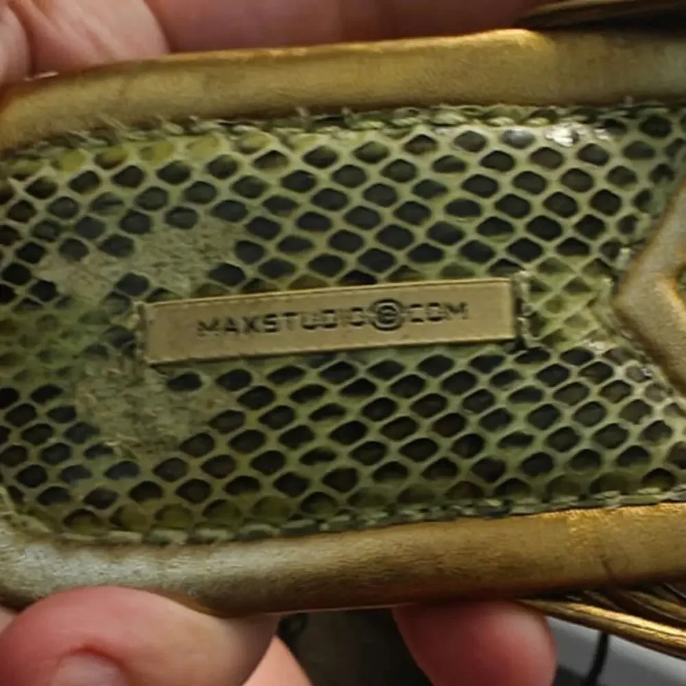 Maxstudio gold leather