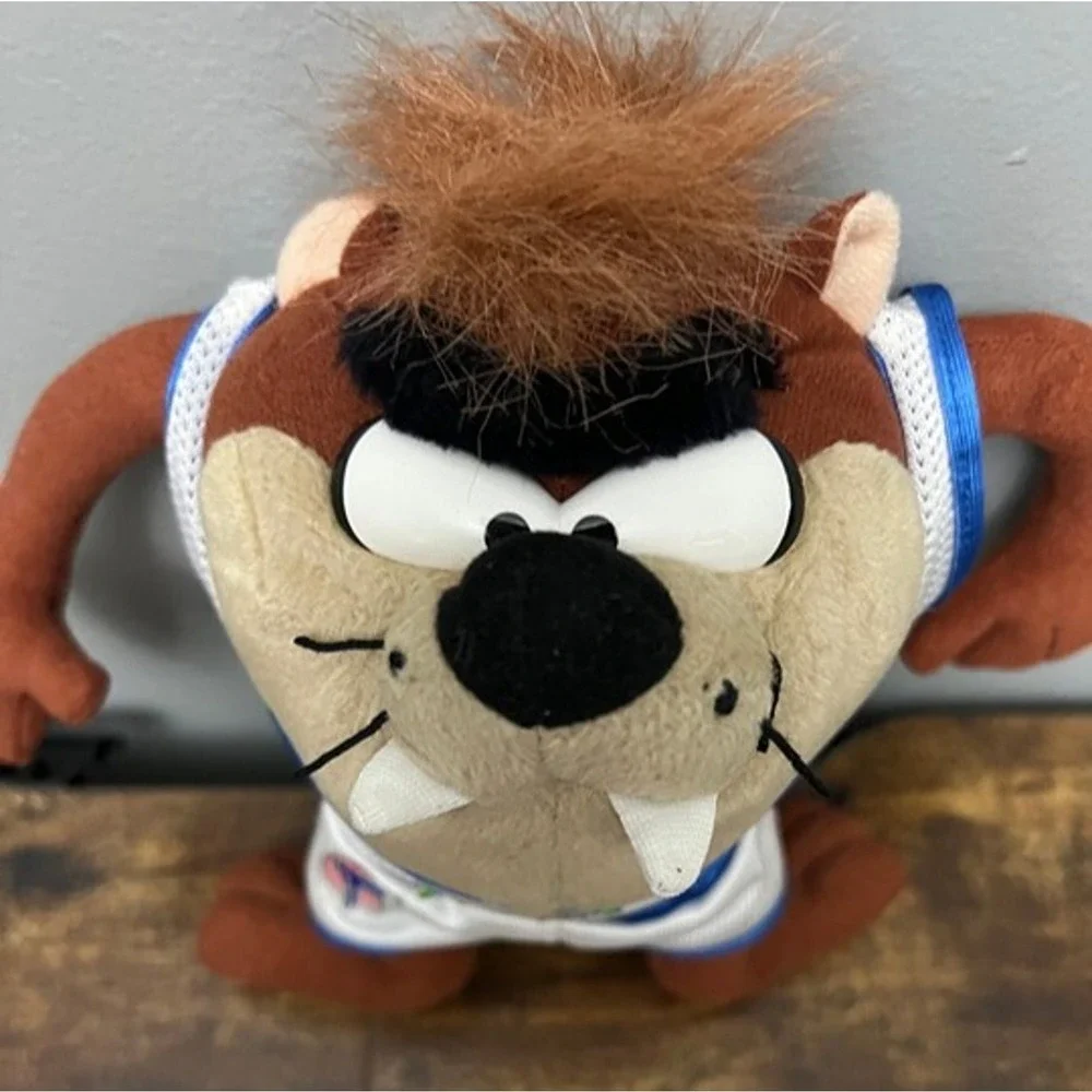 Vintage 1996 Space Jam Tasmanian Devil Taz Plush Tune Squad Basketball  WB
