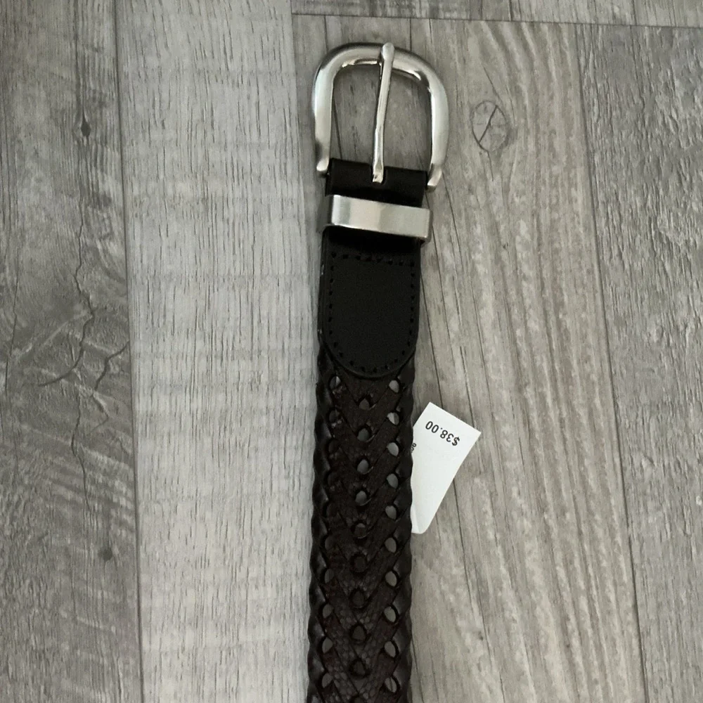 Men's Columbia Fully Adjustable Braided Casual Leather Belt 🌻
