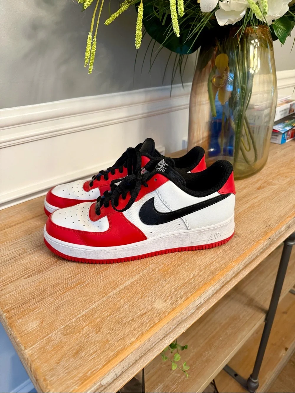 Men's Nike Air Force 1 Low – White/Red/Black