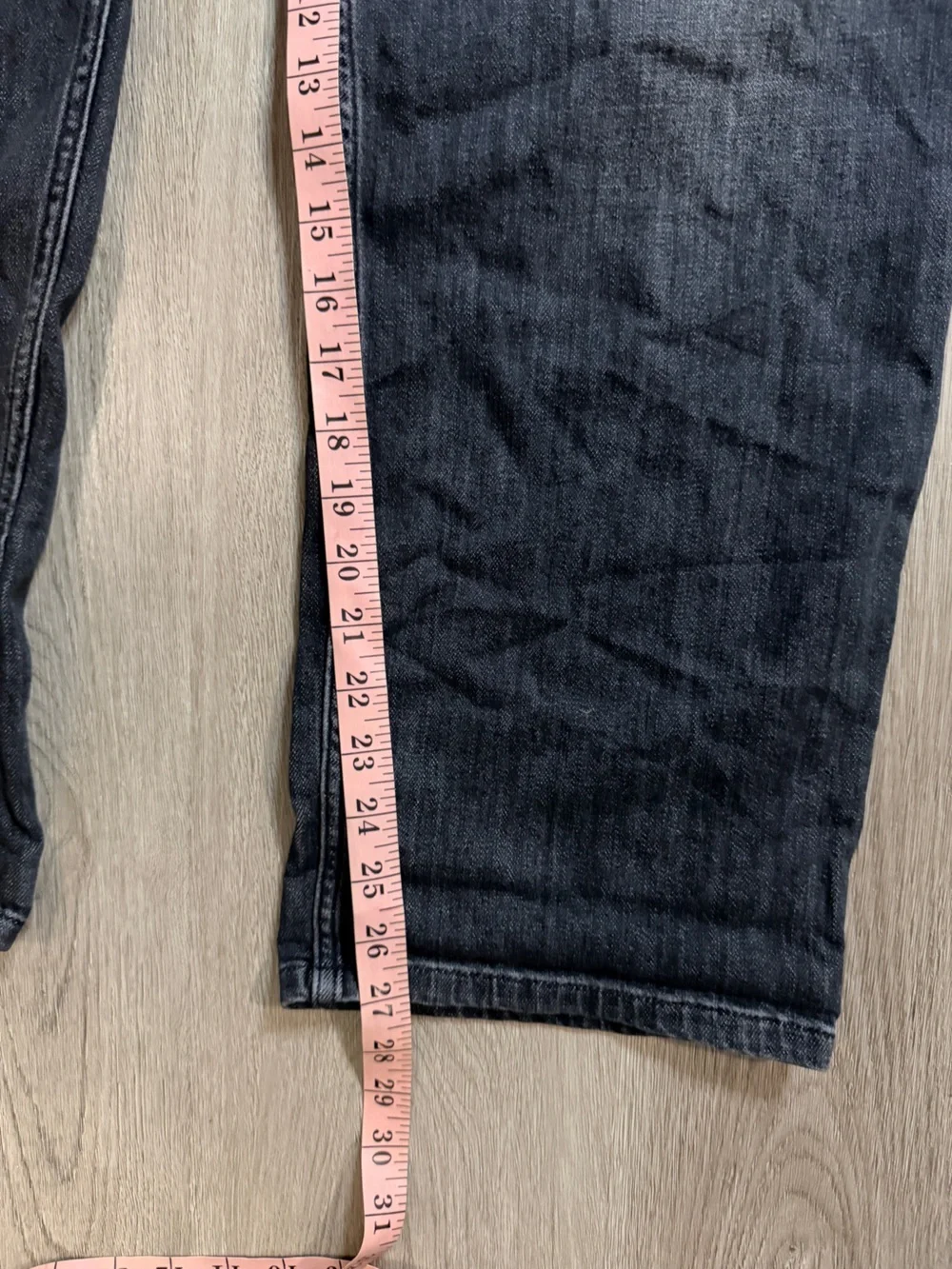 Pilcro Anthropology Black Denim Overall Jumpsuit with Button Front