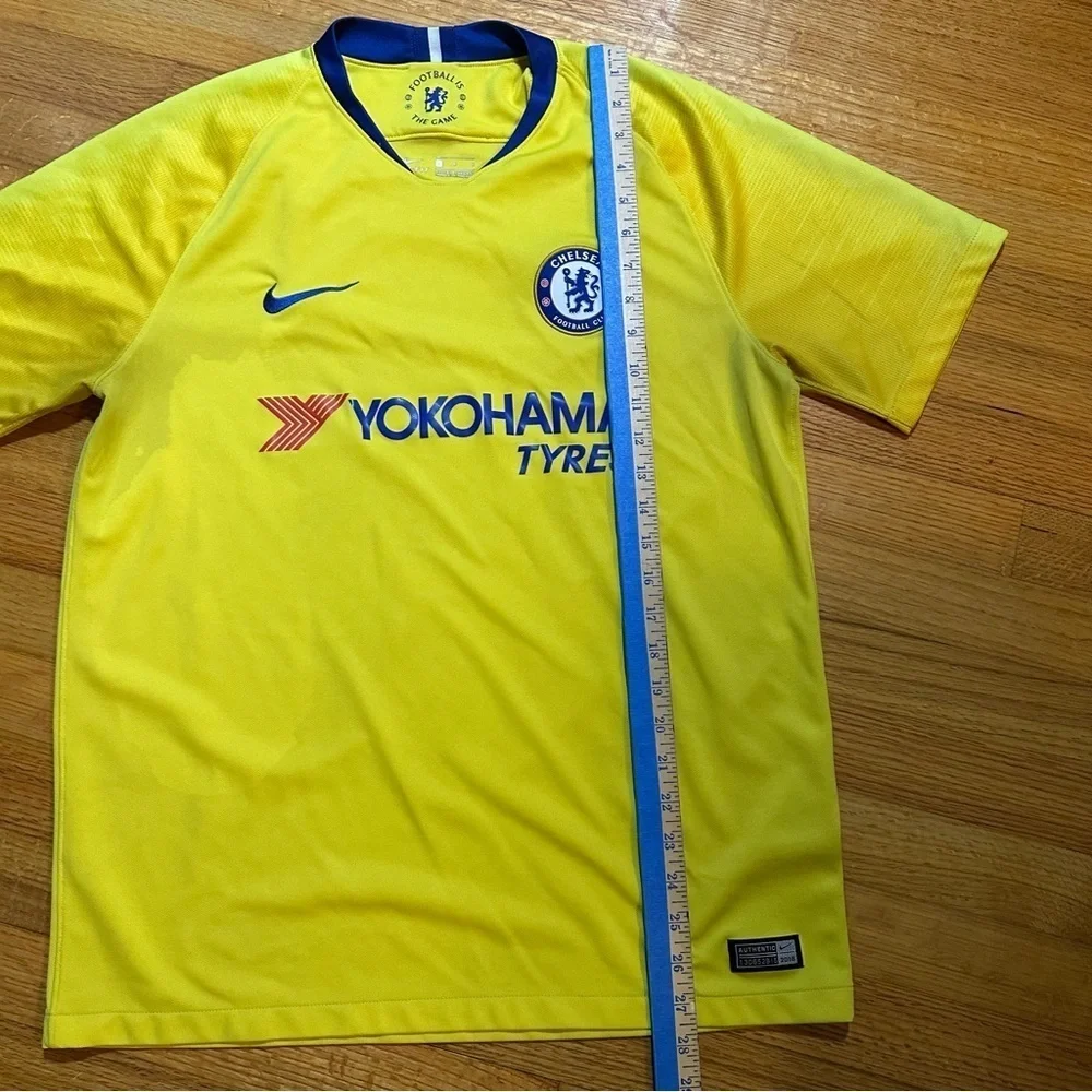 CHELSEA  FOOTBALL SHIRT SOCCER JERSEY NIKE YELLOW sz L MEN(f6