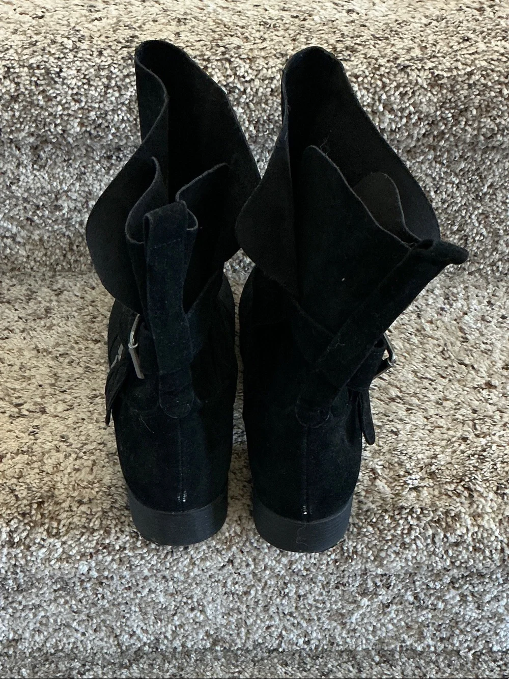 JustFab black suede