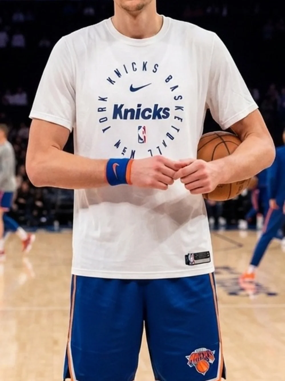 Authentic New York Knicks Nike Legend On-Court Practice Performance Tee NEW!