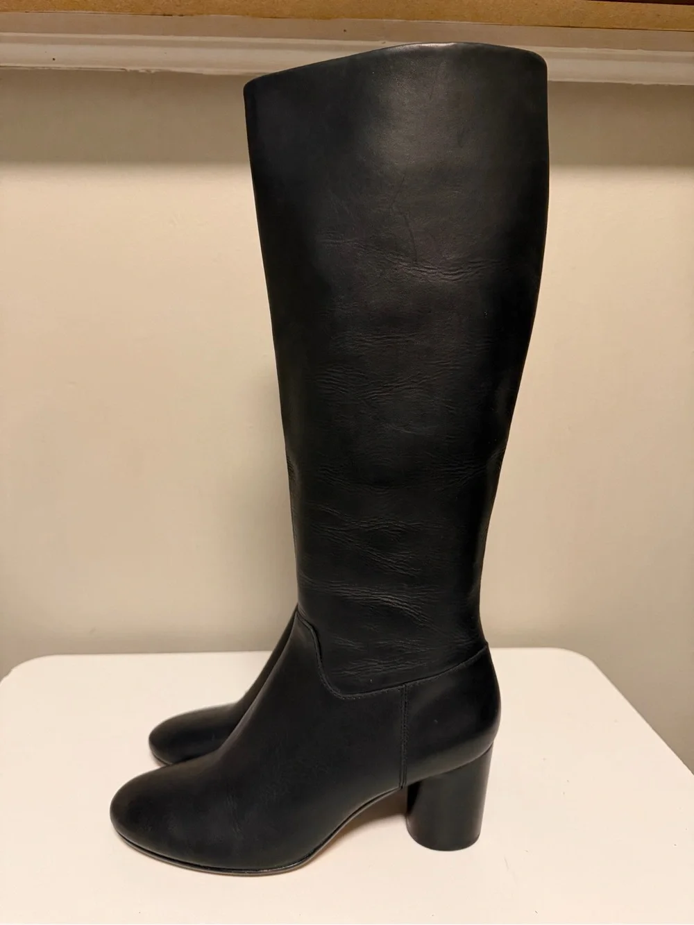 Madewell The Scarlett Tall Boot in Leather True Black Women’s US 9