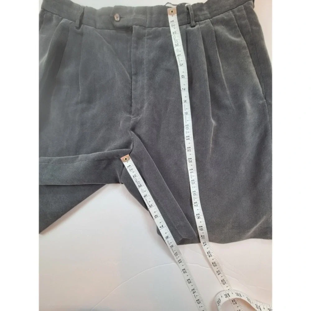 Nike Golf Shield Pleated Shorts Gray Textured Rayon Blend Men's 38 VTG‎