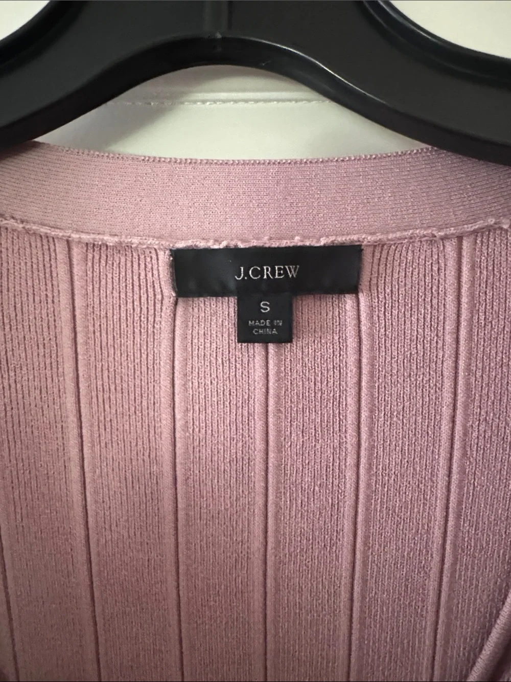 NWOT J. Crew Supersculpt V-neck Cardigan Sweater Set in Dusty Pink - Size Small