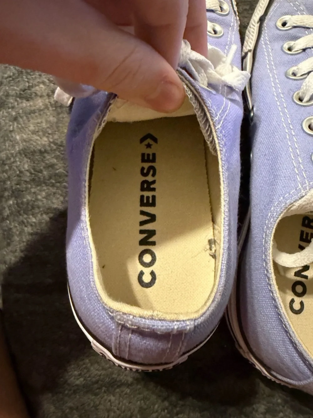 Converse casual lilac
